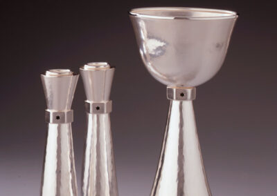 Kiddush Cup and Candlestick Holders